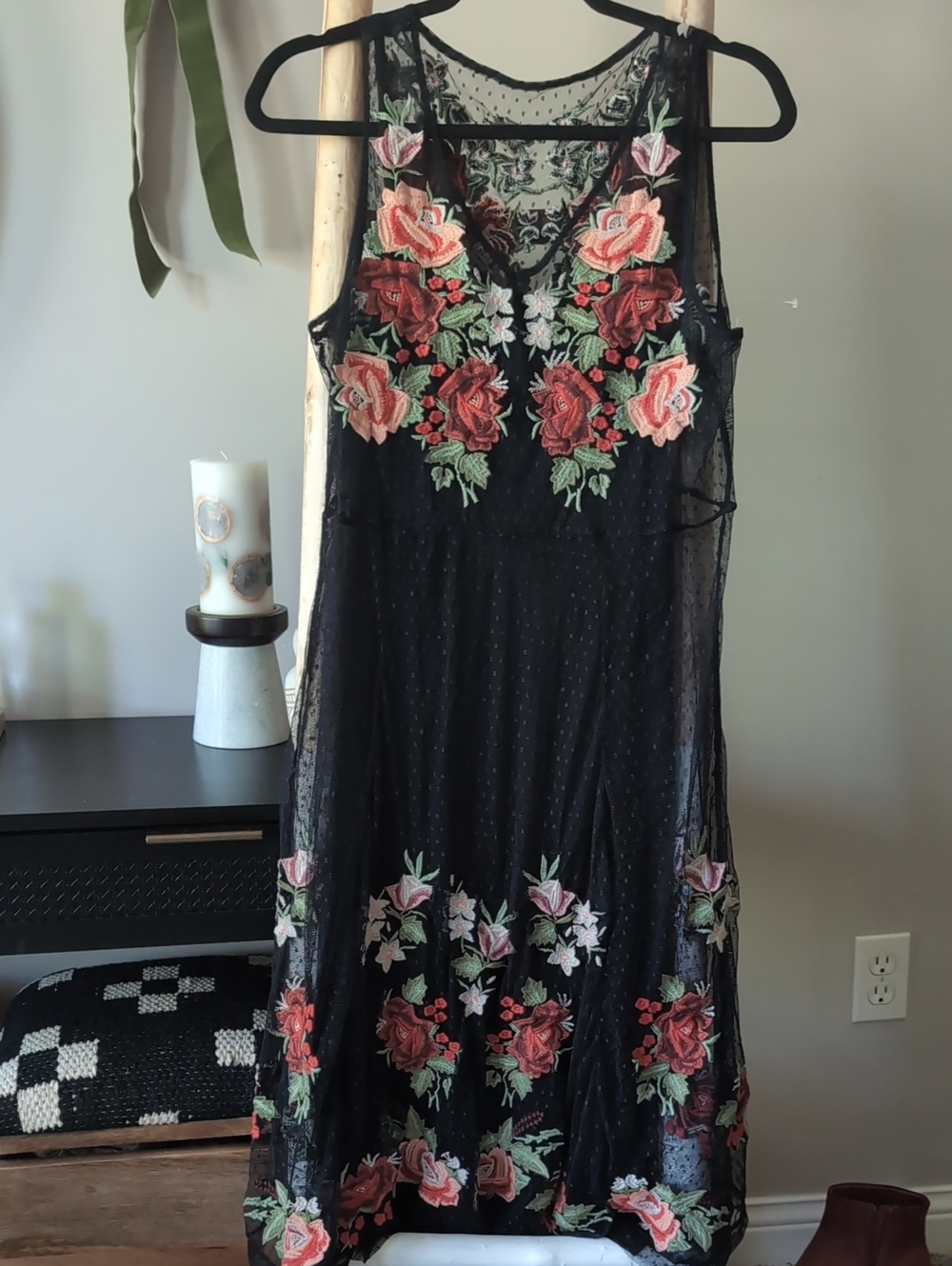 Peruvian Connection Floral Lace Dress Sz 6